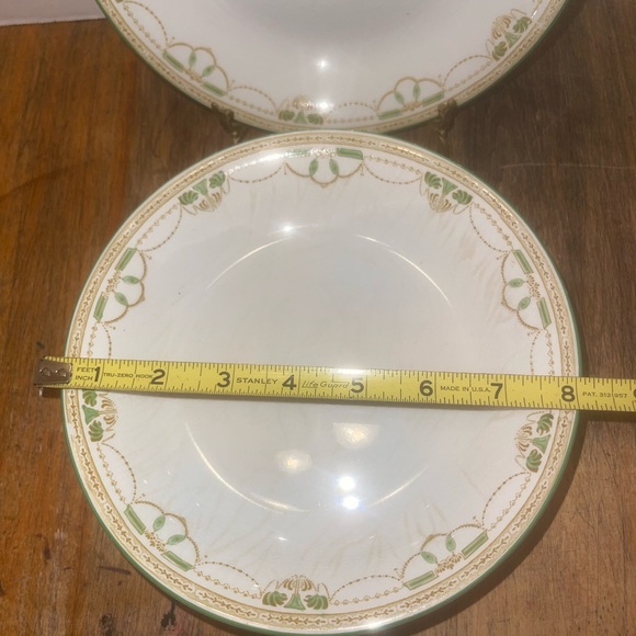Antique  WH Grindley Wide Rim Soup Bowl Malvern Pattern 8.25” (6 available) - Picture 6 of 7